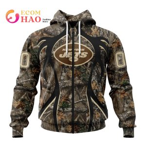 NFL New York Jets Special Camo Realtree Hunting 3D Hoodie