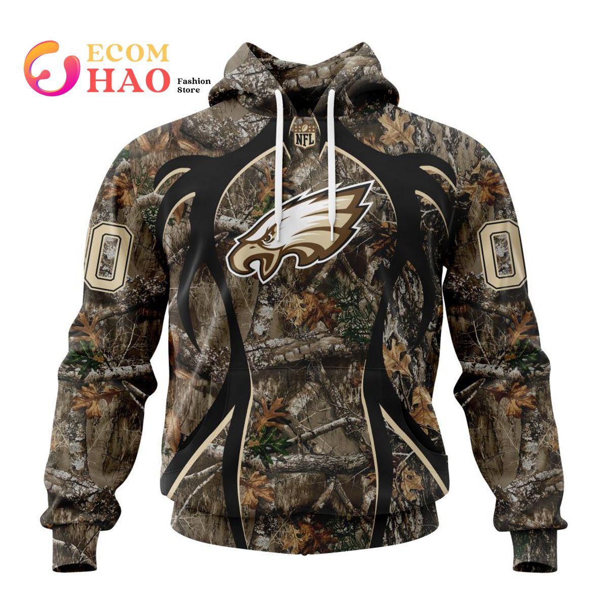 NFL Pittsburgh Steelers 3D Hoodie USA Flag Camo Realtree Hunting