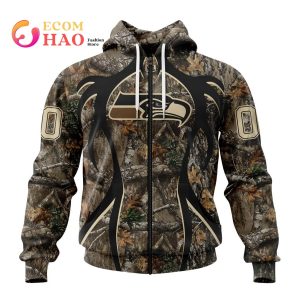 NFL Seattle Seahawks Special Camo Realtree Hunting 3D Hoodie