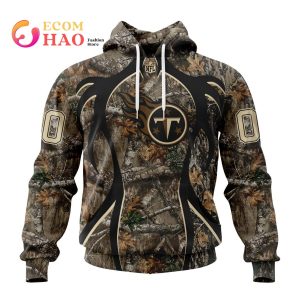 NFL Tennessee Titans Special Camo Realtree Hunting 3D Hoodie