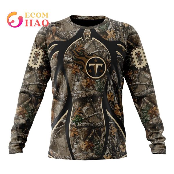 NFL Tennessee Titans Special Camo Realtree Hunting 3D Hoodie
