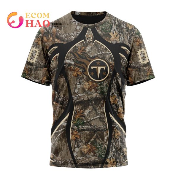 NFL Tennessee Titans Special Camo Realtree Hunting 3D Hoodie