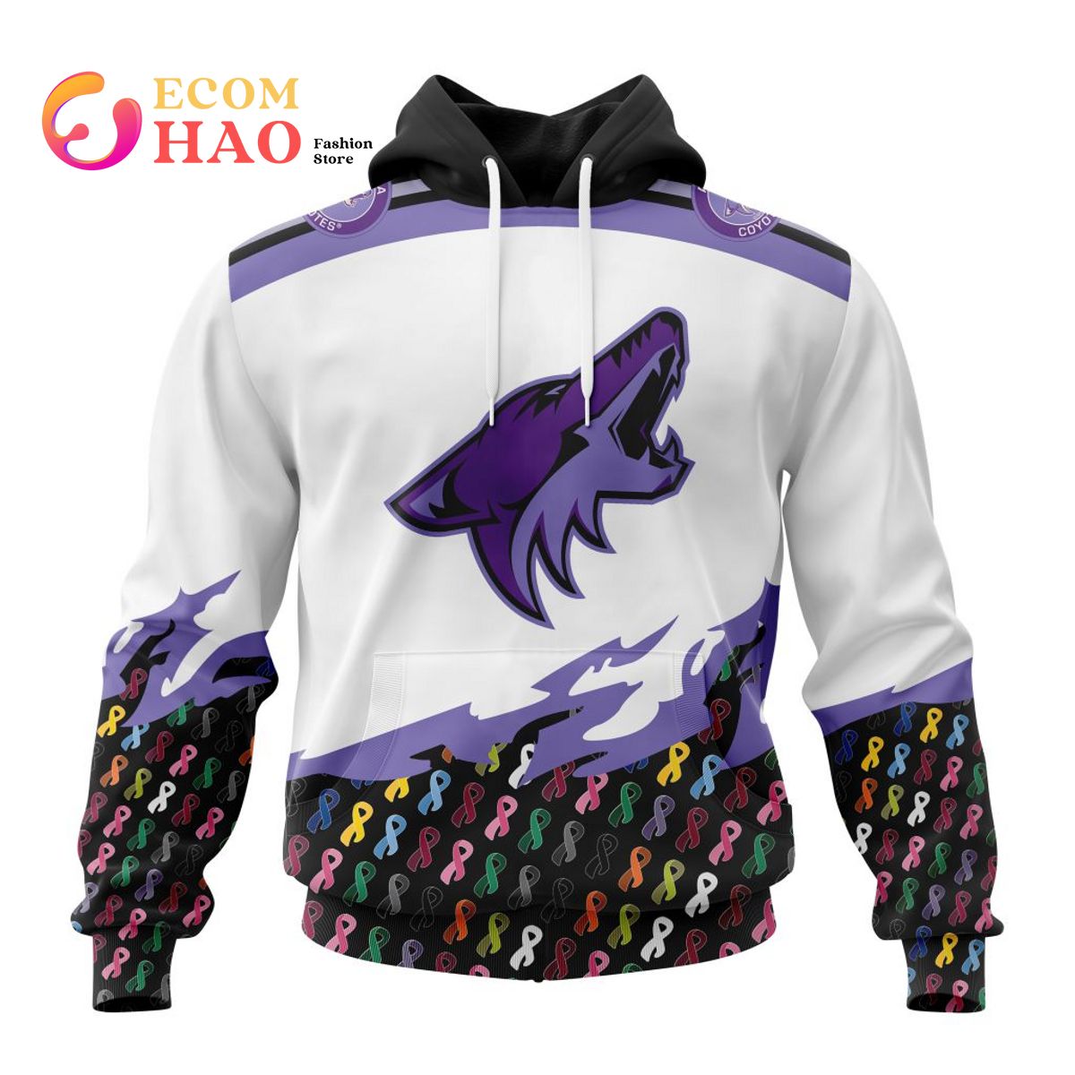 NHL Calgary Flames Specialized Kits In OCTOBER WE STAND TOGETHER WE CAN BEAT CANCER 3D Hoodie