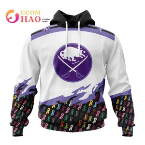 NHL Buffalo Sabres Specialized Kits In OCTOBER WE STAND TOGETHER WE CAN BEAT CANCER 3D Hoodie