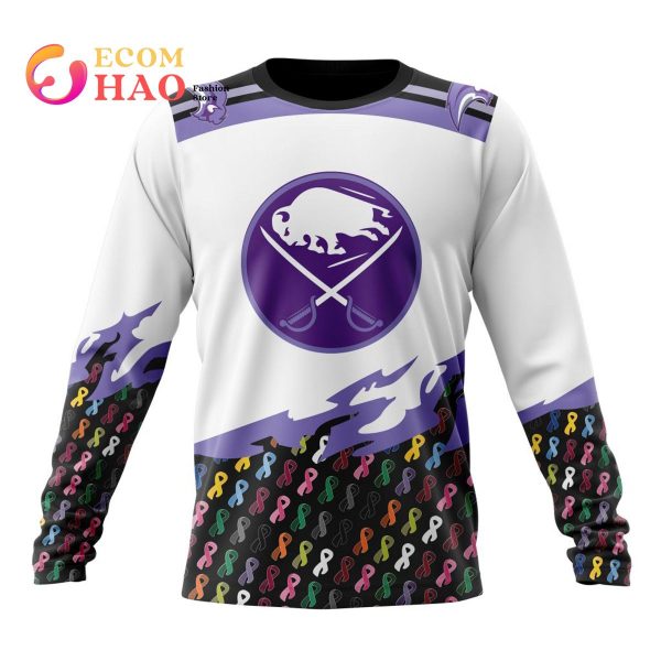 NHL Buffalo Sabres Specialized Kits In OCTOBER WE STAND TOGETHER WE CAN BEAT CANCER 3D Hoodie