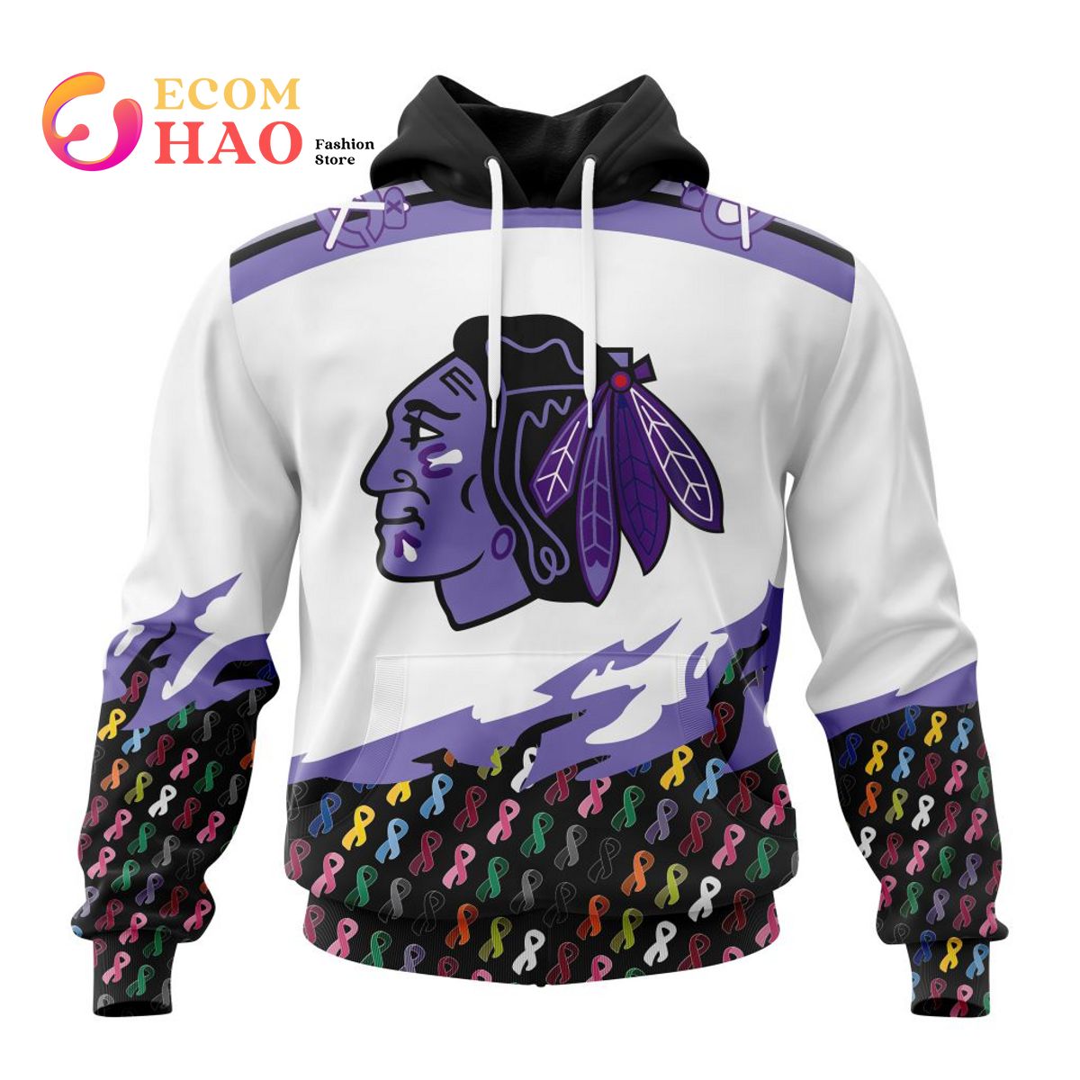 NHL Detroit Red Wings Specialized Kits In OCTOBER WE STAND TOGETHER WE CAN BEAT CANCER 3D Hoodie