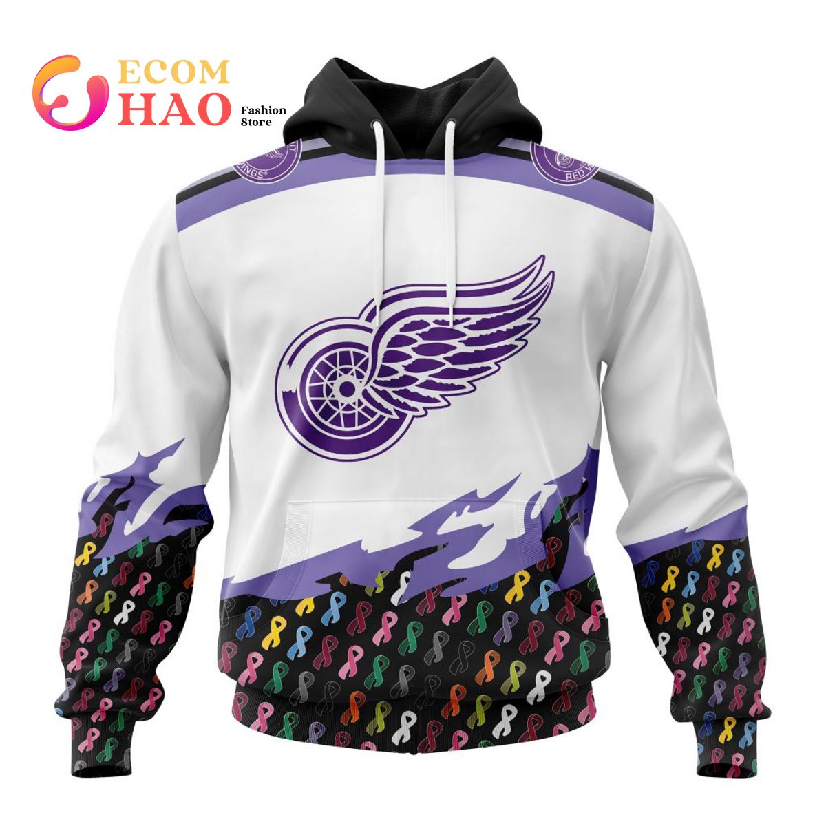 NHL Colorado Avalanche Specialized Kits In OCTOBER WE STAND TOGETHER WE CAN BEAT CANCER 3D Hoodie