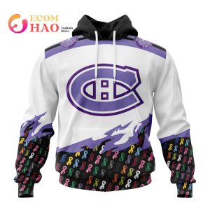 NHL Montreal Canadiens Specialized Kits In OCTOBER WE STAND TOGETHER WE CAN BEAT CANCER 3D Hoodie