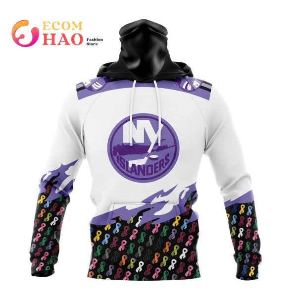 NHL New York Islanders Specialized Kits In OCTOBER WE STAND TOGETHER WE CAN BEAT CANCER 3D Hoodie