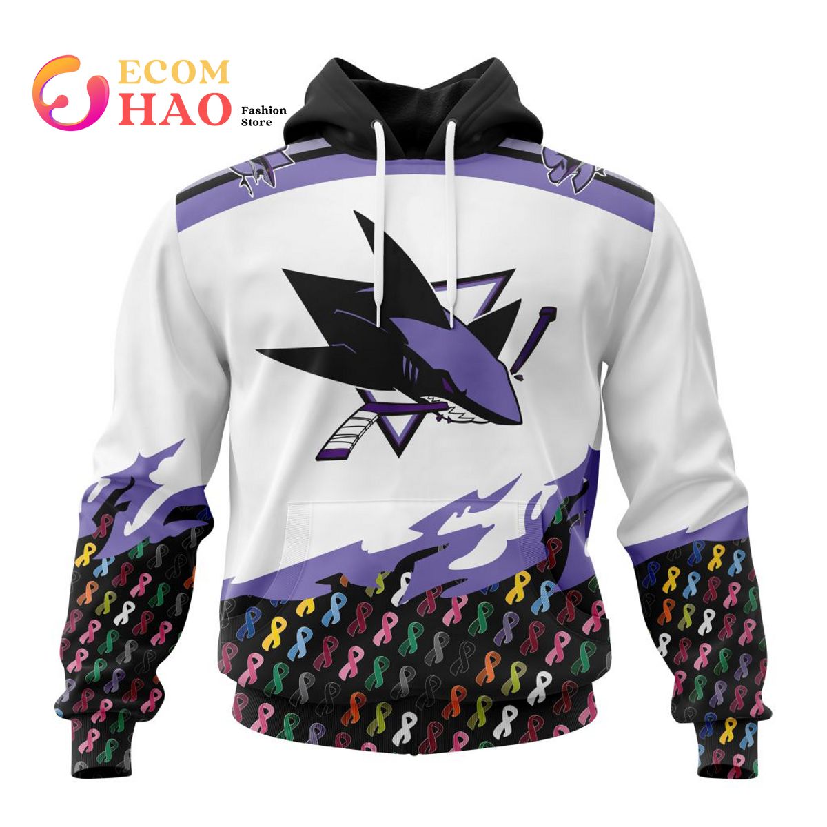 NHL Vegas Golden Knights Specialized Kits In OCTOBER WE STAND TOGETHER WE CAN BEAT CANCER 3D Hoodie