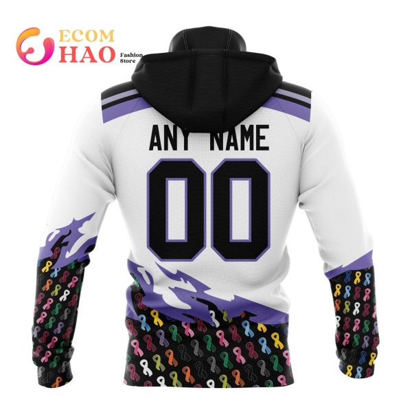 NHL San Jose Sharks Specialized Kits In OCTOBER WE STAND TOGETHER WE CAN BEAT CANCER 3D Hoodie