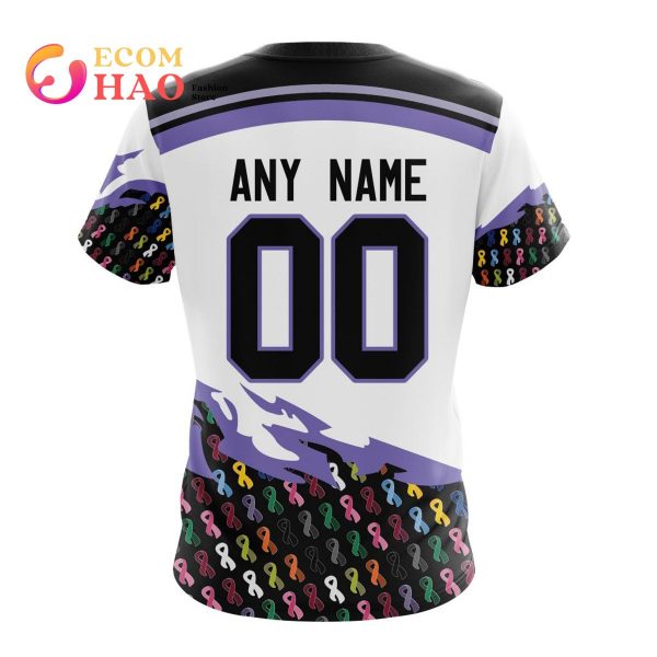 NHL San Jose Sharks Specialized Kits In OCTOBER WE STAND TOGETHER WE CAN BEAT CANCER 3D Hoodie