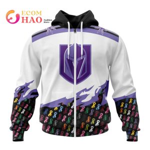 NHL Vegas Golden Knights Specialized Kits In OCTOBER WE STAND TOGETHER WE CAN BEAT CANCER 3D Hoodie