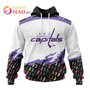 NHL Washington Capitals Specialized Kits In OCTOBER WE STAND TOGETHER WE CAN BEAT CANCER 3D Hoodie