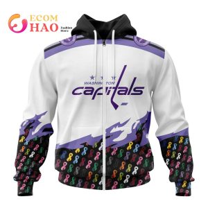 NHL Washington Capitals Specialized Kits In OCTOBER WE STAND TOGETHER WE CAN BEAT CANCER 3D Hoodie