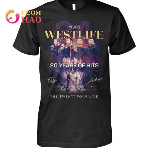 Westlife 20 Years Of Hits The Twenty Tour Live T-Shirt