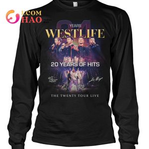 Westlife 20 Years Of Hits The Twenty Tour Live T-Shirt
