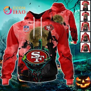 49ers NFL Halloween Jersey 3D Hoodie