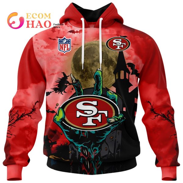 49ers NFL Halloween Jersey 3D Hoodie