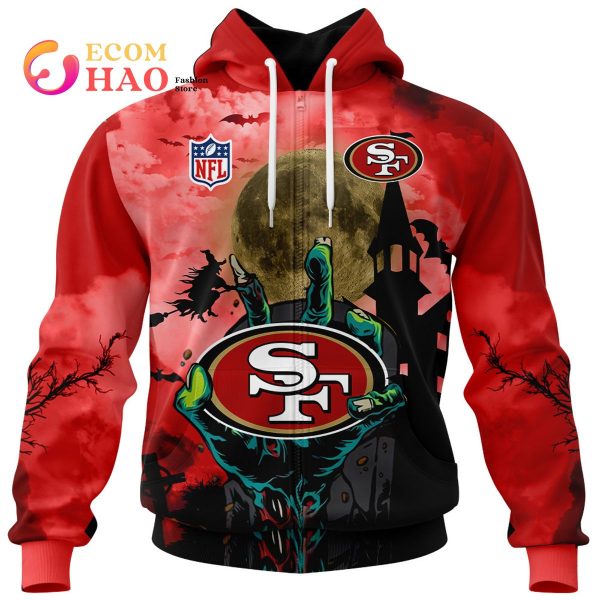 49ers NFL Halloween Jersey 3D Hoodie