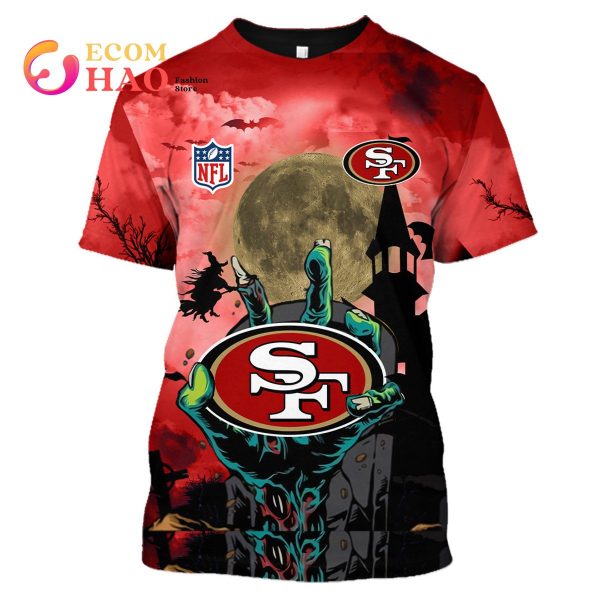 49ers NFL Halloween Jersey 3D Hoodie