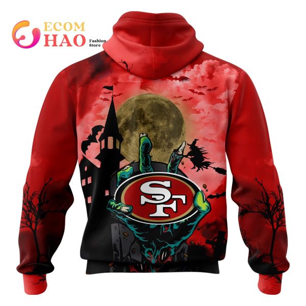 49ers NFL Halloween Jersey 3D Hoodie