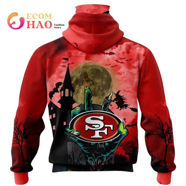 49ers NFL Halloween Jersey 3D Hoodie