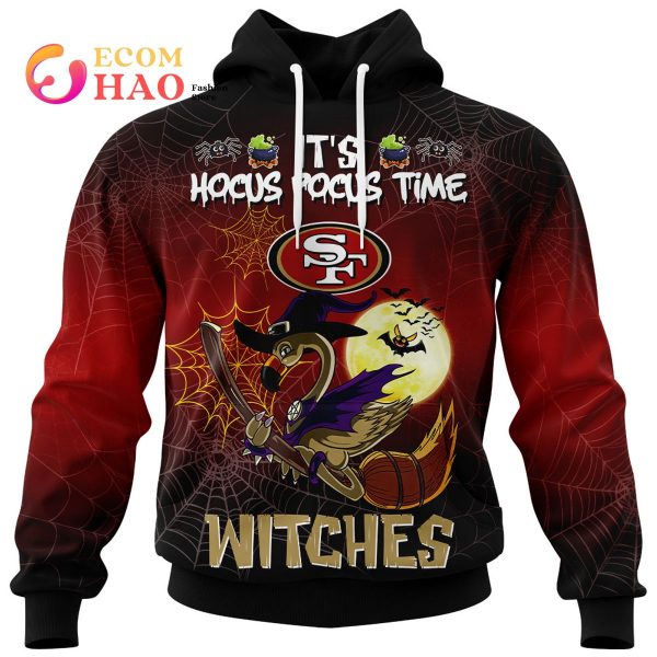 49ers NFL Halloween Jersey Falmingo Witches Hocus Pocus 3D Hoodie