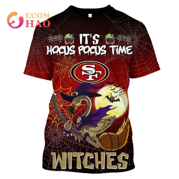 49ers NFL Halloween Jersey Falmingo Witches Hocus Pocus 3D Hoodie