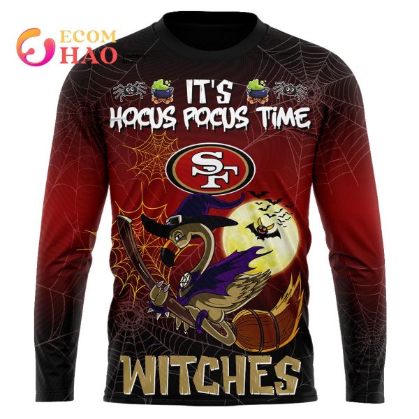 49ers NFL Halloween Jersey Falmingo Witches Hocus Pocus 3D Hoodie