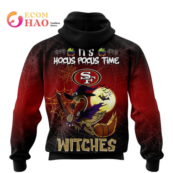 49ers NFL Halloween Jersey Falmingo Witches Hocus Pocus 3D Hoodie