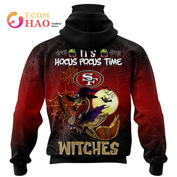 49ers NFL Halloween Jersey Falmingo Witches Hocus Pocus 3D Hoodie