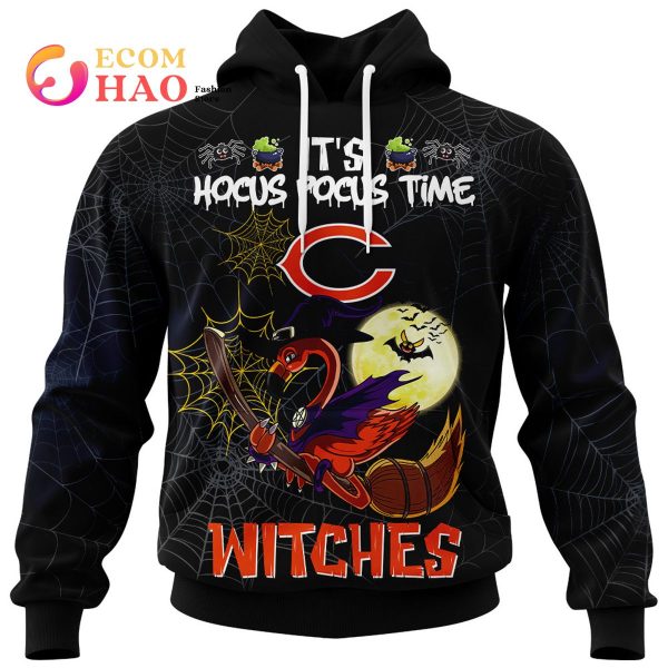 Bears NFL Halloween Jersey Falmingo Witches Hocus Pocus 3D Hoodie