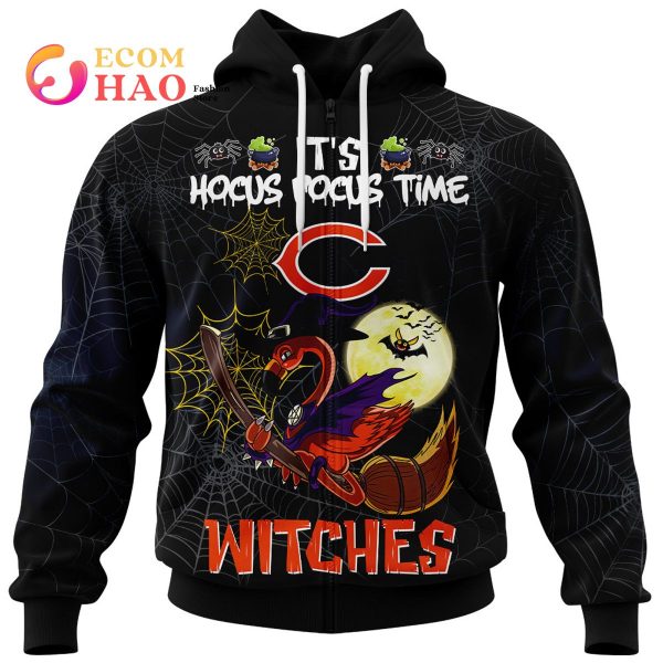 Bears NFL Halloween Jersey Falmingo Witches Hocus Pocus 3D Hoodie