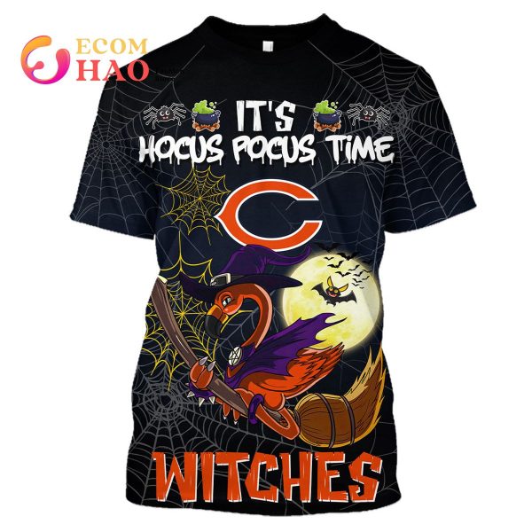 Bears NFL Halloween Jersey Falmingo Witches Hocus Pocus 3D Hoodie
