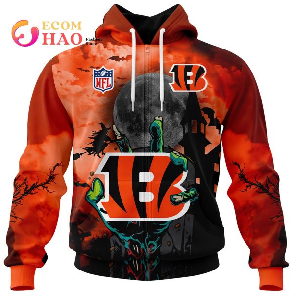 Bengals NFL Halloween Jersey 3D Hoodie
