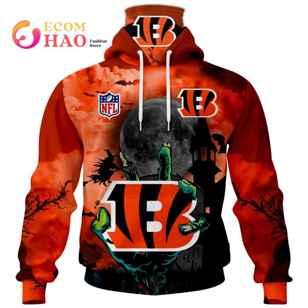 Bengals NFL Halloween Jersey 3D Hoodie