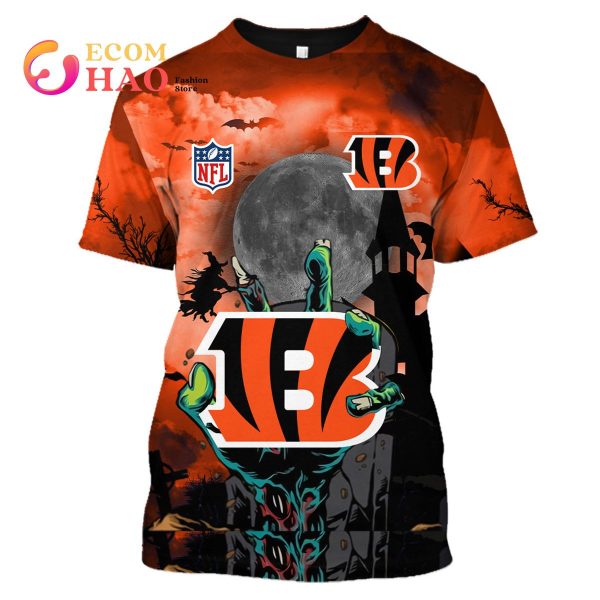 Bengals NFL Halloween Jersey 3D Hoodie