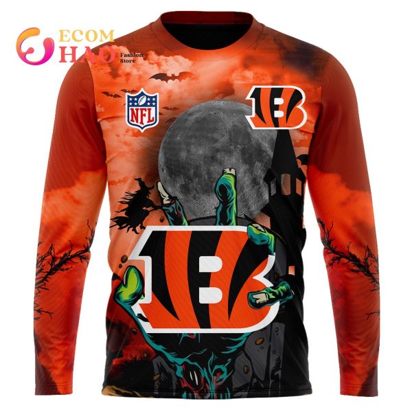 Bengals NFL Halloween Jersey 3D Hoodie