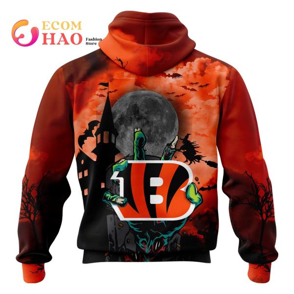 Bengals NFL Halloween Jersey 3D Hoodie