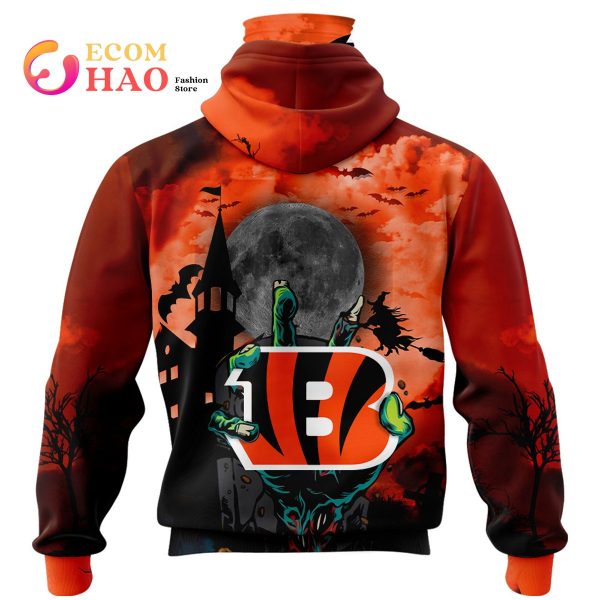 Bengals NFL Halloween Jersey 3D Hoodie