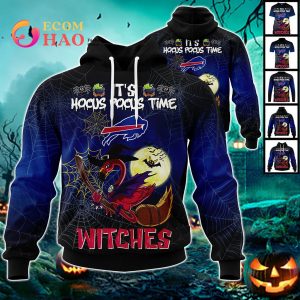 Bills NFL Halloween Jersey Falmingo Witches Hocus Pocus 3D Hoodie
