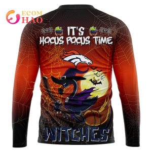 Broncos NFL Halloween Jersey Falmingo Witches Hocus Pocus 3D Hoodie
