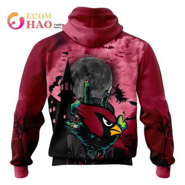 Cardinals NFL Halloween Jersey 3D Hoodie