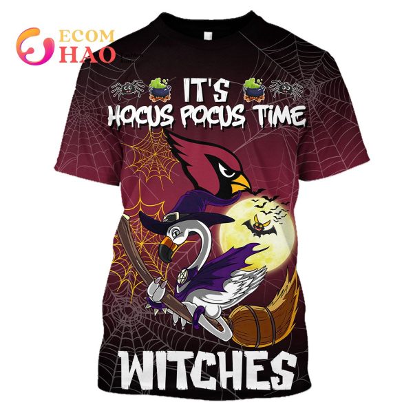 Cardinals NFL Halloween Jersey Falmingo Witches Hocus Pocus 3D Hoodie