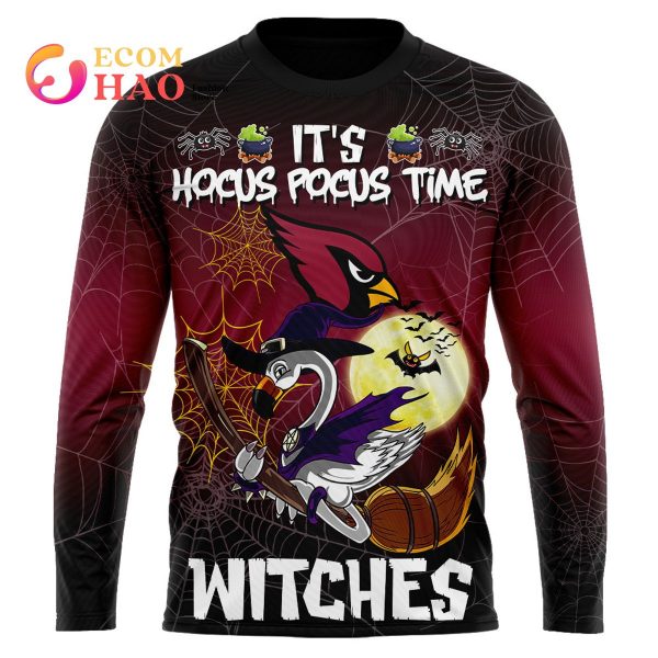 Cardinals NFL Halloween Jersey Falmingo Witches Hocus Pocus 3D Hoodie