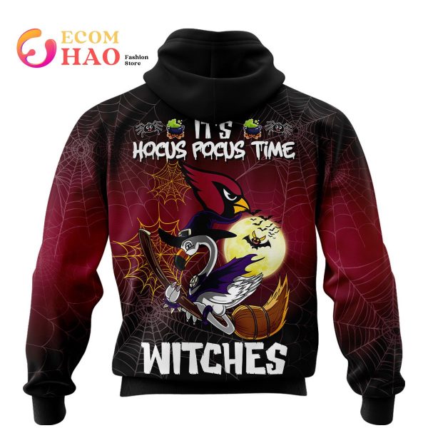 Cardinals NFL Halloween Jersey Falmingo Witches Hocus Pocus 3D Hoodie