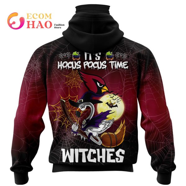Cardinals NFL Halloween Jersey Falmingo Witches Hocus Pocus 3D Hoodie