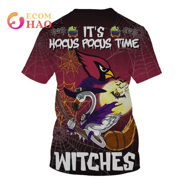 Cardinals NFL Halloween Jersey Falmingo Witches Hocus Pocus 3D Hoodie