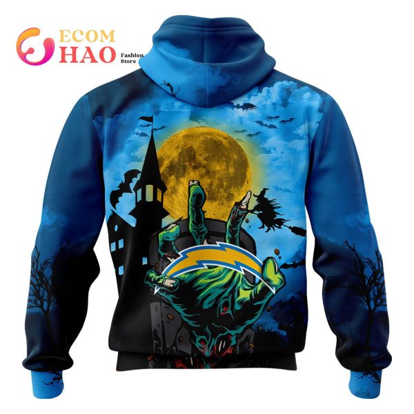 Chargers NFL Halloween Jersey 3D Hoodie